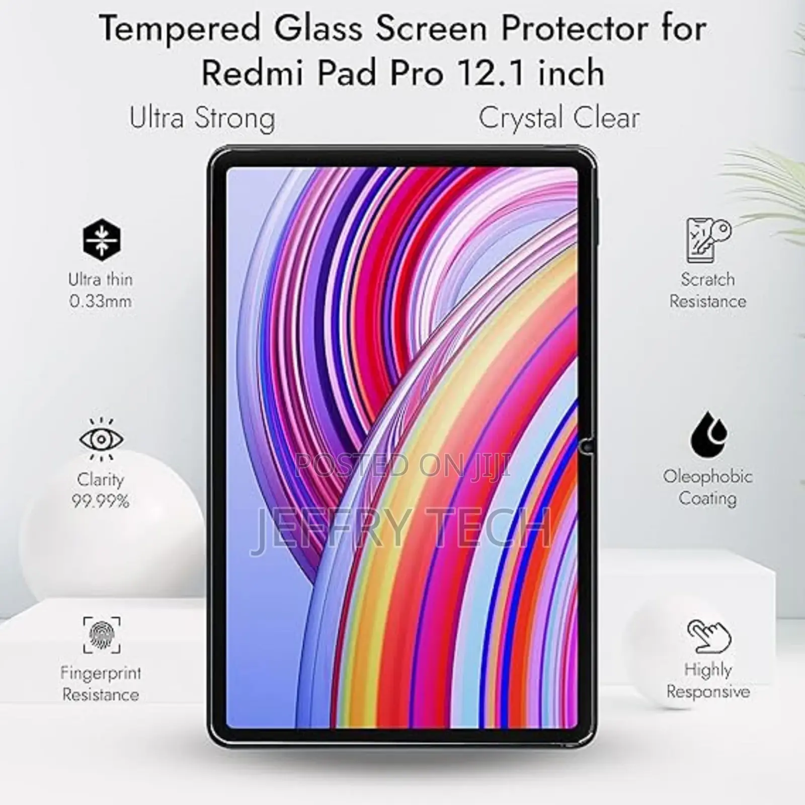 Tempered Glass for Redmi Pad Pro 12.1 Inch Screen Protector