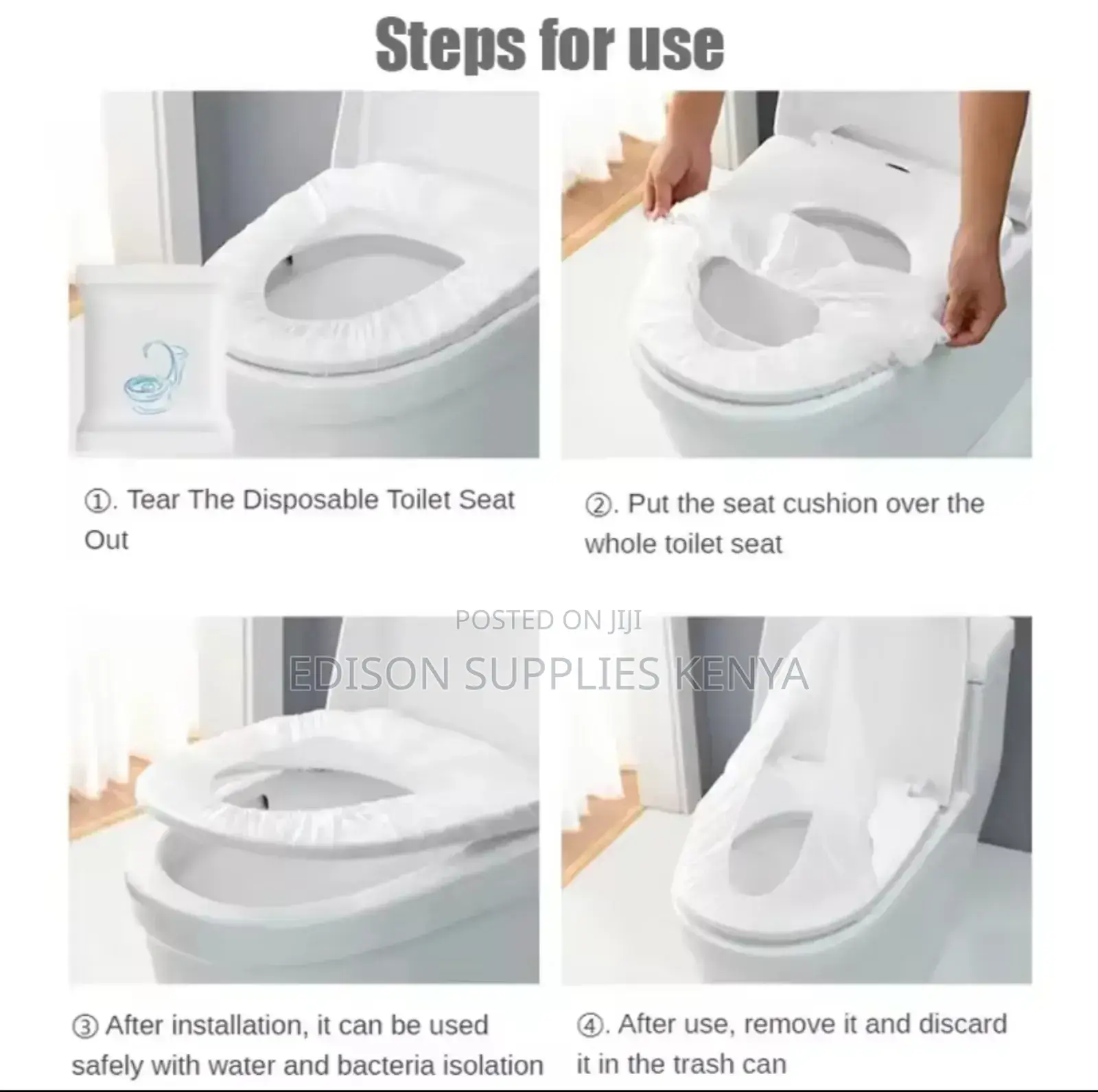 Disposable Toilet Seat Cover Waterproof for Public Toilets