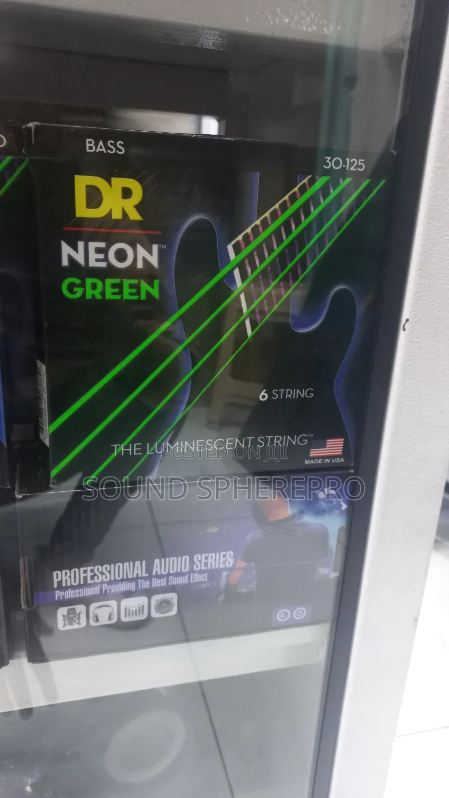 DR Neon Green 6 String Bass Guitar Strings