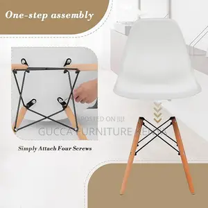 Home Chairs: Modern Plastic Dining Room Chairs Shell Shape