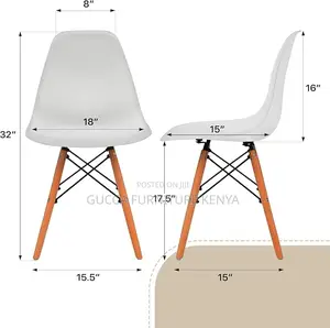 Home Chairs: Modern Plastic Dining Room Chairs Shell Shape