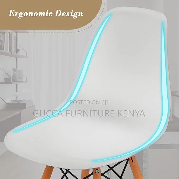 Home Chairs: Modern Plastic Dining Room Chairs Shell Shape