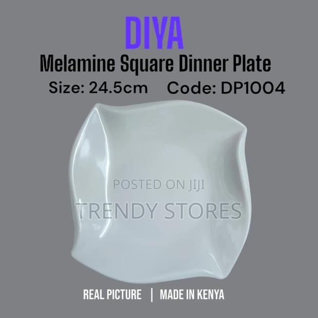 Diya Melamine Square Dinner Plate - main view