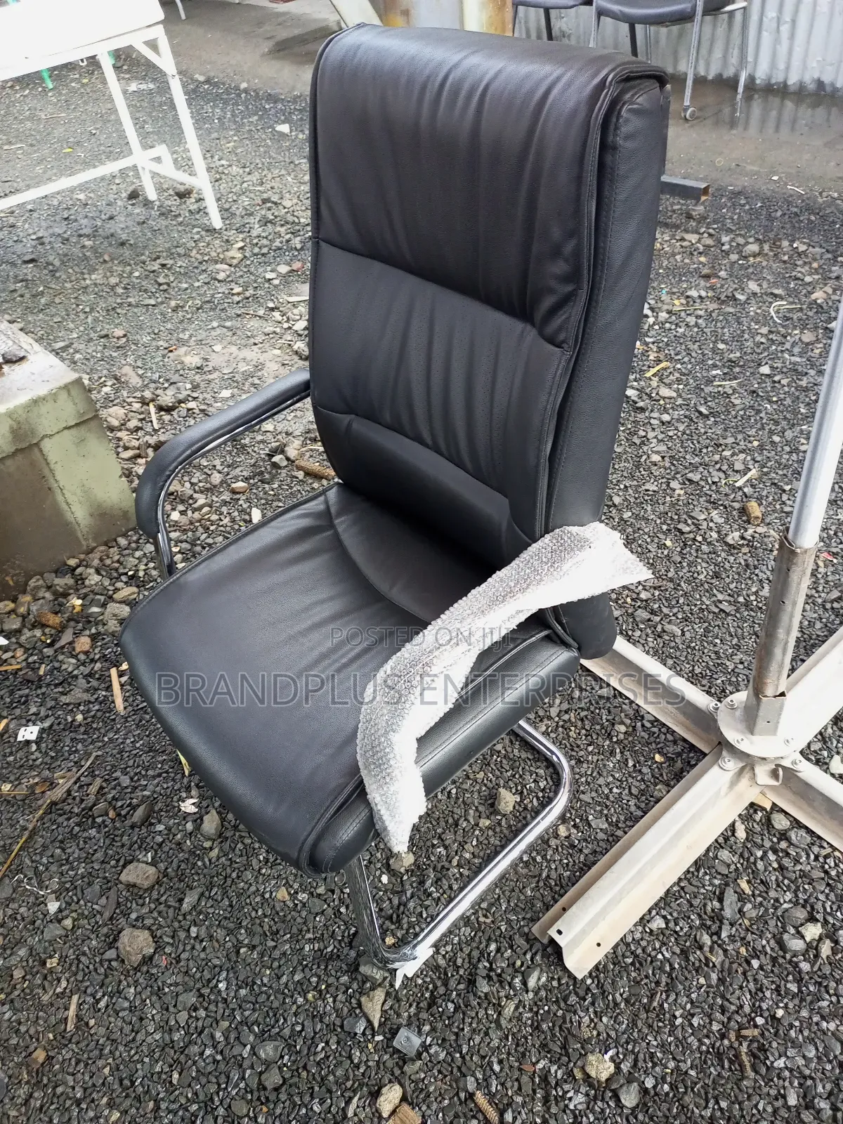 Executive Leather High Back Visitors Chair