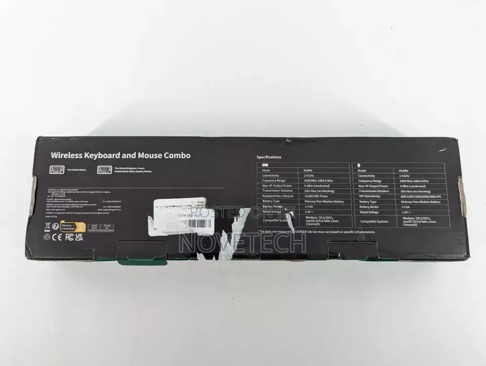 UGREEN Wireless Keyboard and Mouse Combo US - MK006