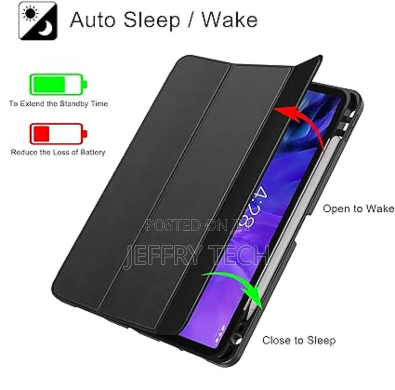 Smart Case for iPad Pro 12.9 Inch 2022 Auto Sleep/Wake Cover
