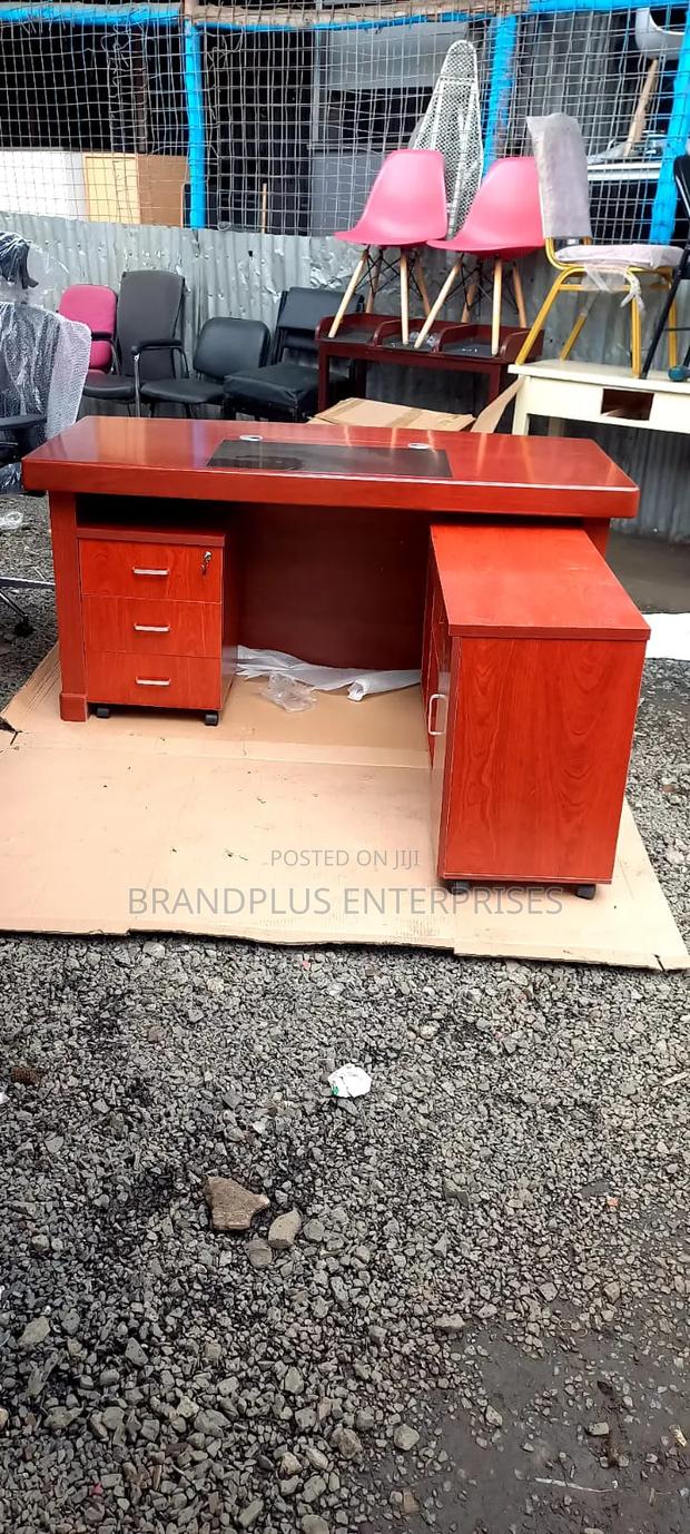 Mahogany 1.6m Executive Office Desk - main view