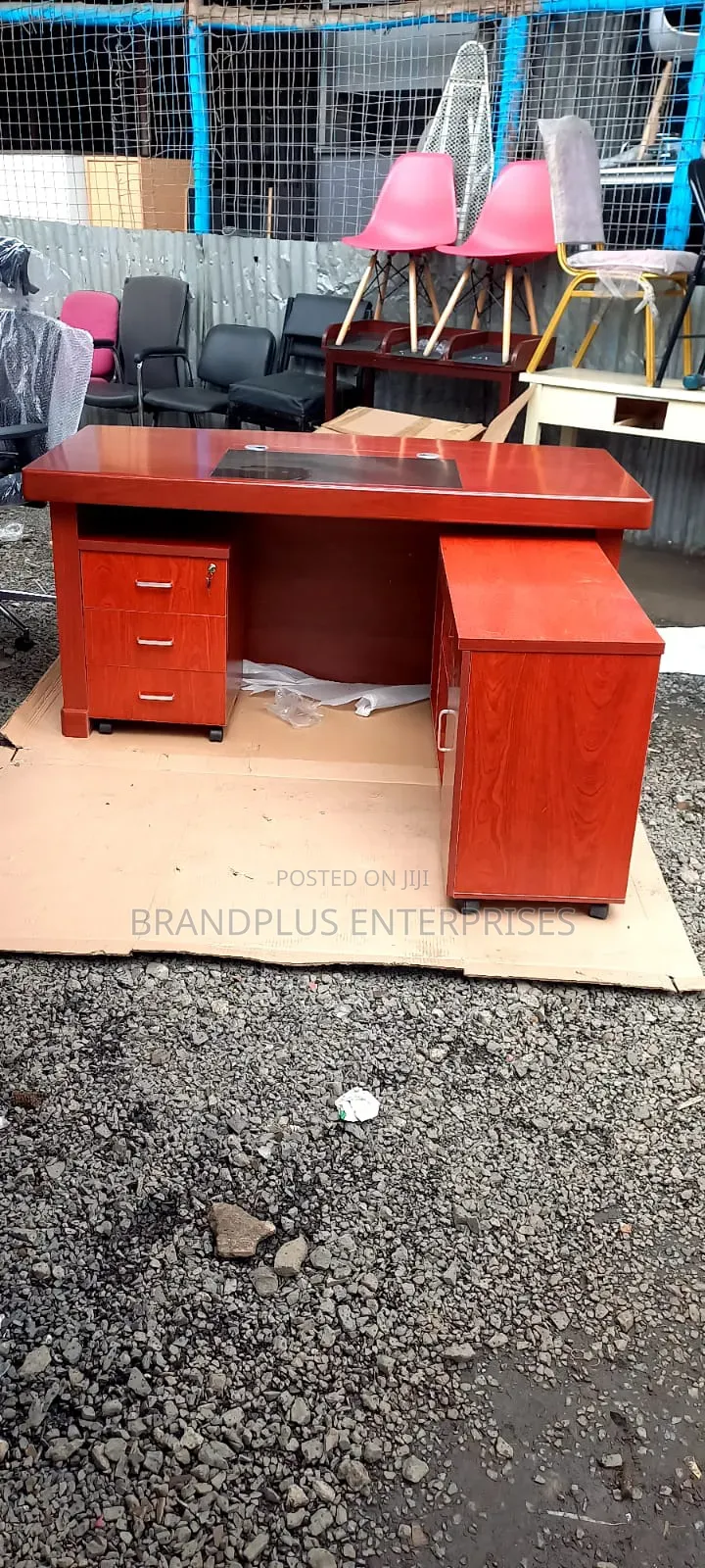 Mahogany 1.6m Executive Office Desk