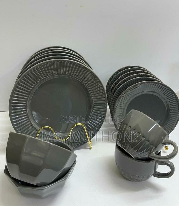 24 Pieces Dinner Set ( Gray ) - main view