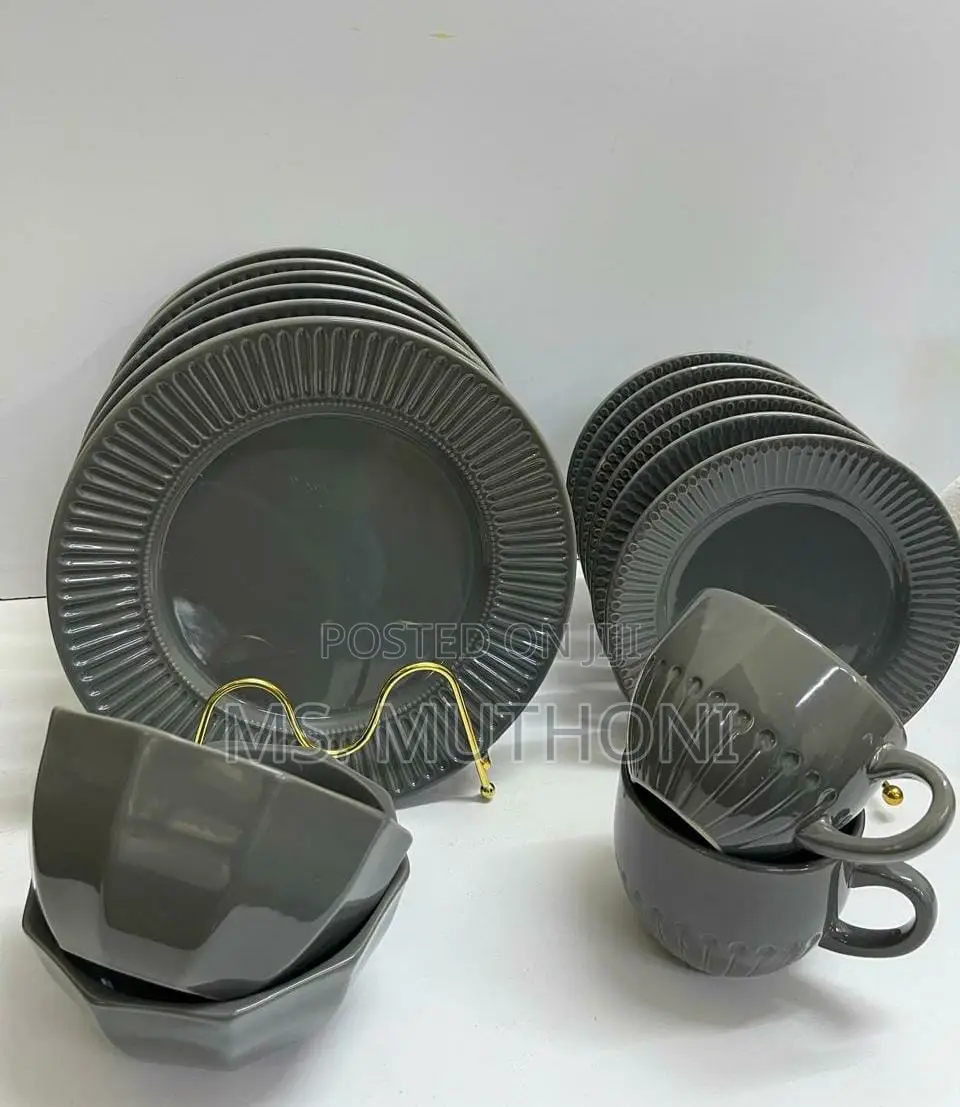24 Pieces Dinner Set ( Gray )