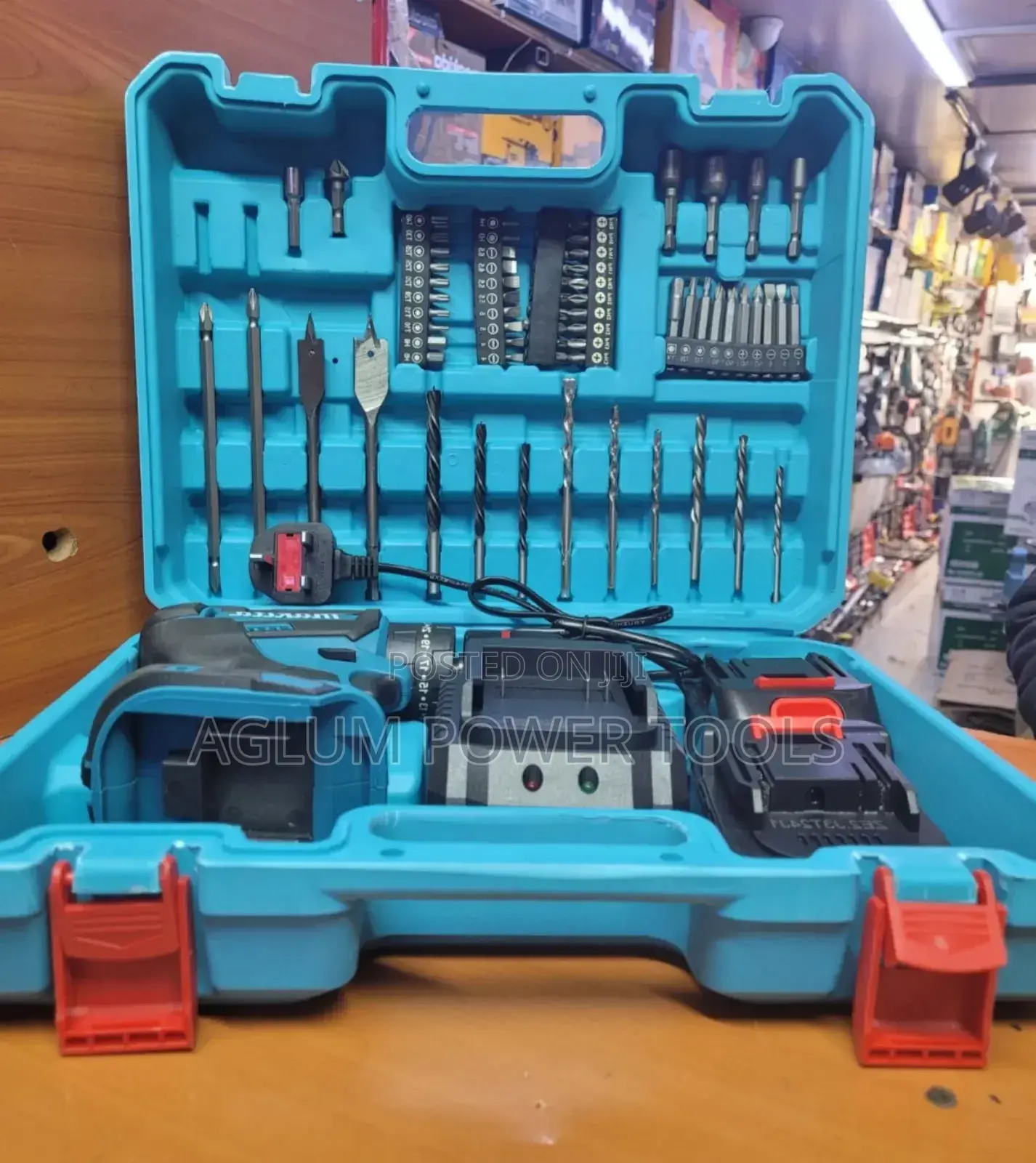 Cordless Drill 88v Toolset With Bits and Batteries