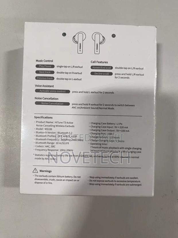 Ugreen Wireless Earbuds Hitune T3 Active Noise Cancelling - thumbnail 2