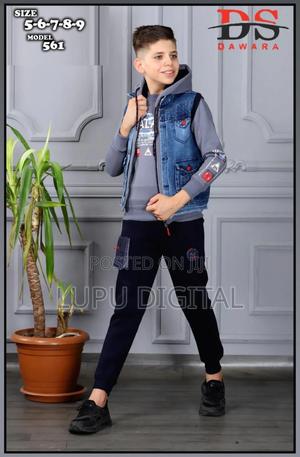 Trouser, Sweat Sweater, Qality Denim Half Jacket With Hood - main view