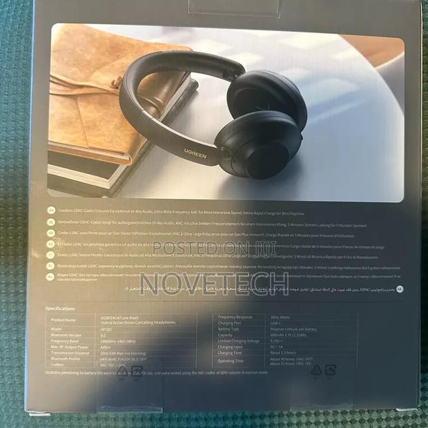 UGREEN Hitune Max5 Hi-Res Hybrid Headphone Noise Cancelling - thumbnail 3
