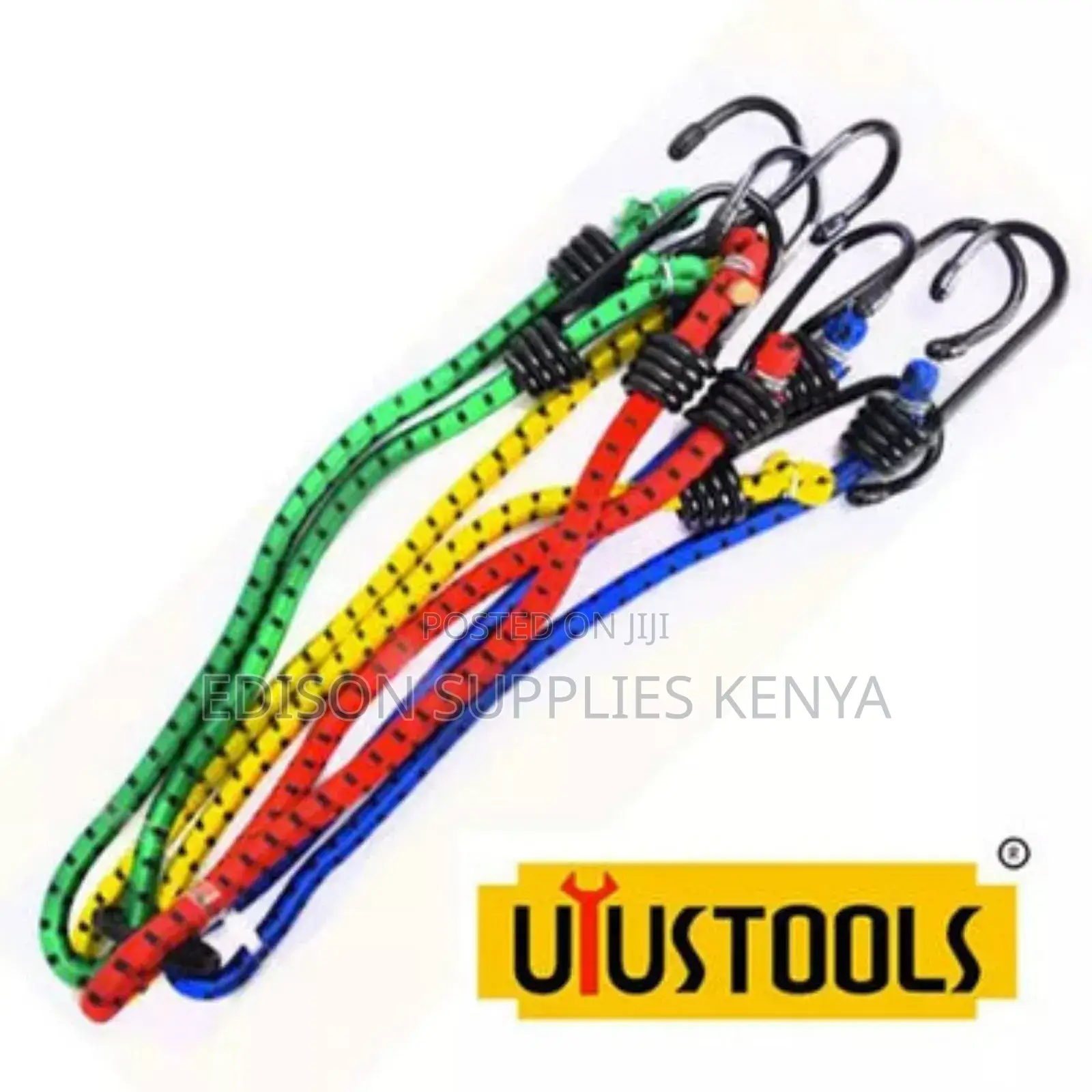 4pcs Luggage Rope Set Elastic Cargo Straps Bike Bungee Cords
