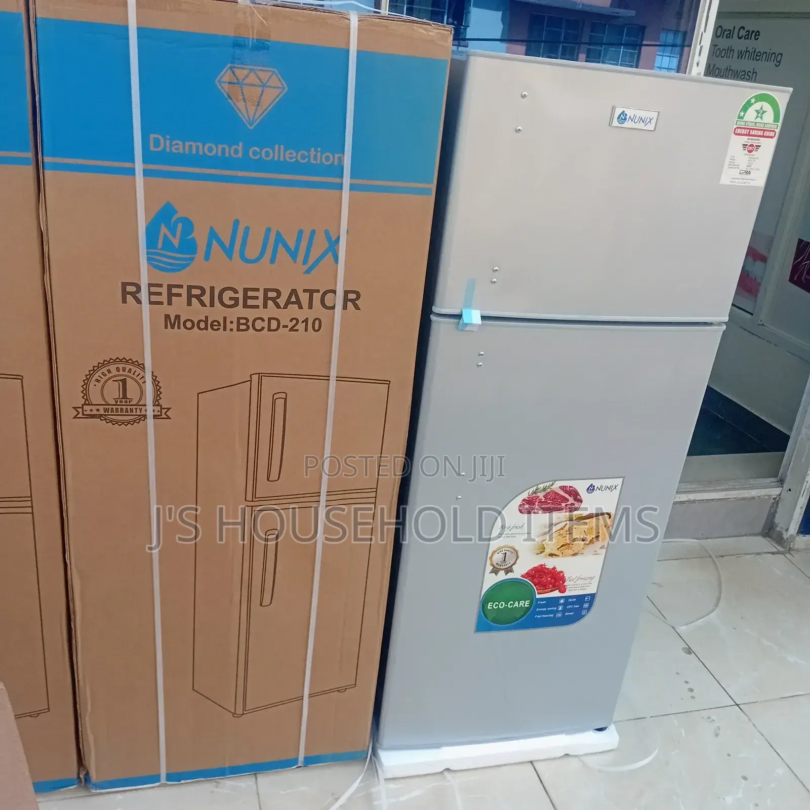 Nunix 210l Double Door Fridge