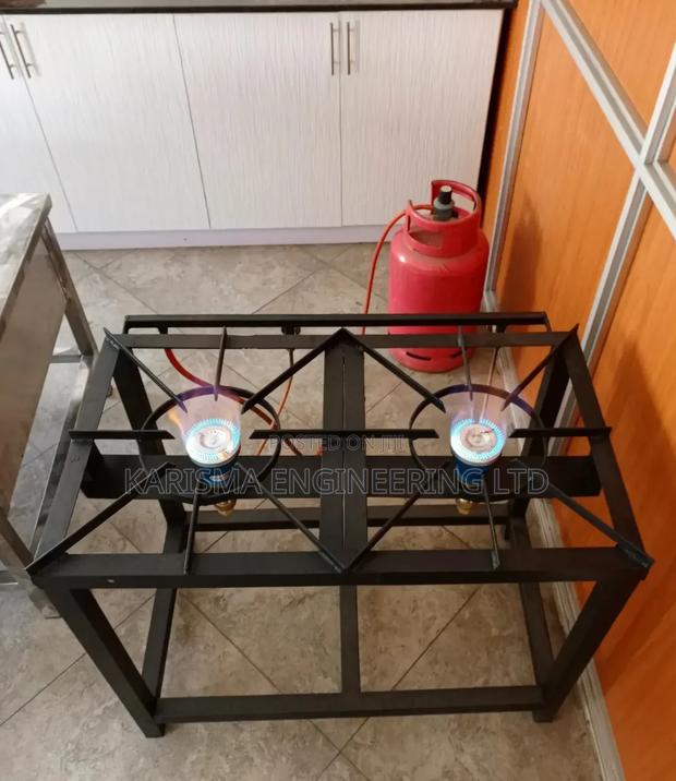 High Pressure 2 Burner Cooker, Mild Steel - main view