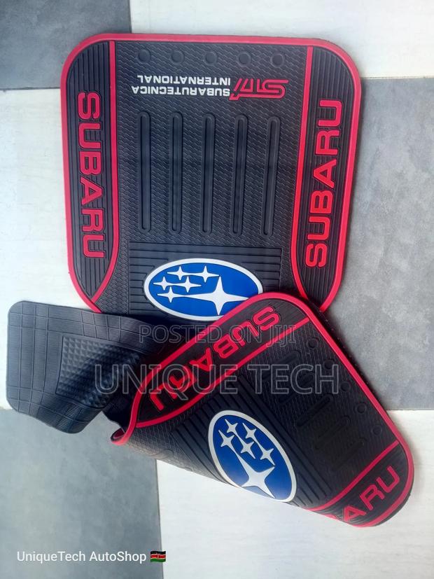 All-Terrain Subaru Branded Rubber Floor Mats - main view