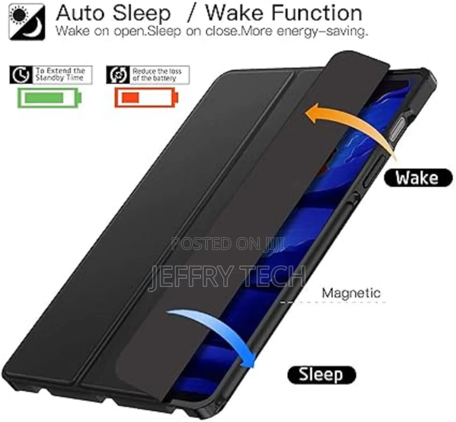 Smart Cover for Samsung Galaxy Tab S8 Stand Auto Wake/Sleep
