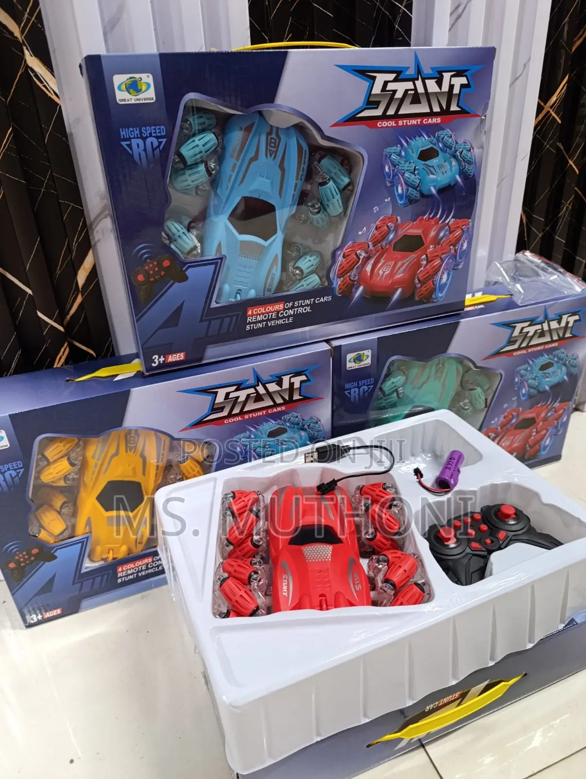 Rechargeable Remote Controlled Stunt Car