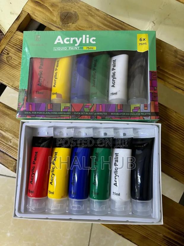 Acrylic Paint Set Basic Colours 75ml - main view