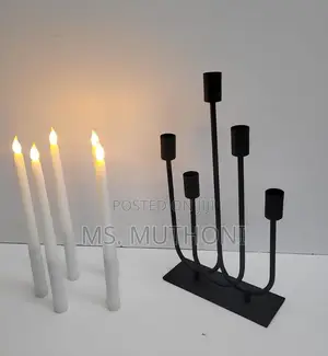 Classic 5 in 1 Metallic Candle Holder Available*