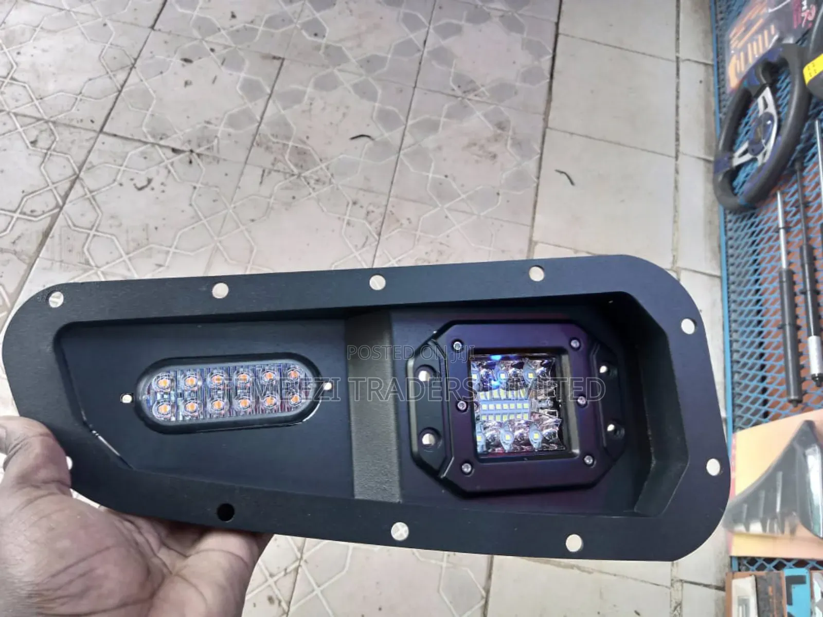 Complete Bullbar Fog Lamps Housing