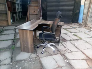 Urban American Wallnat Desk and Revolving Headrest Chair