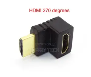 HDMI Male to Cable Female Connector Adapter 90° Right Angle