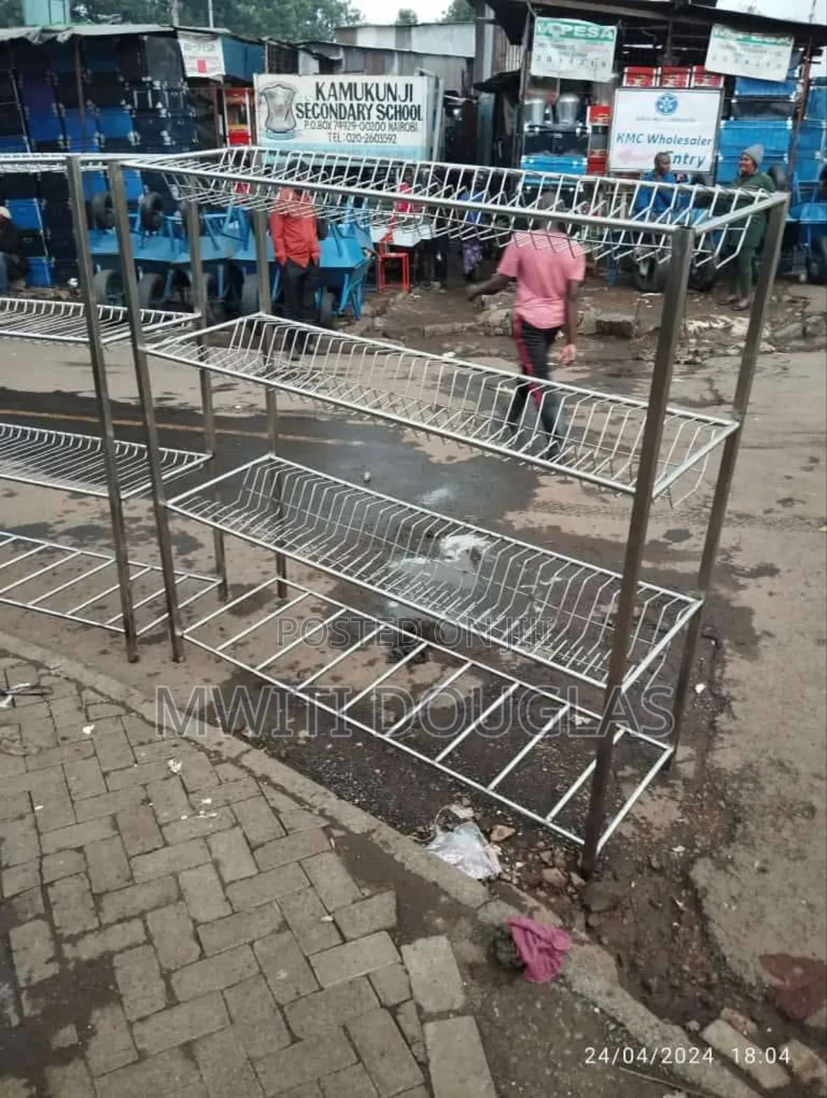Commercial Stainless Steel Plate 4tier Rank