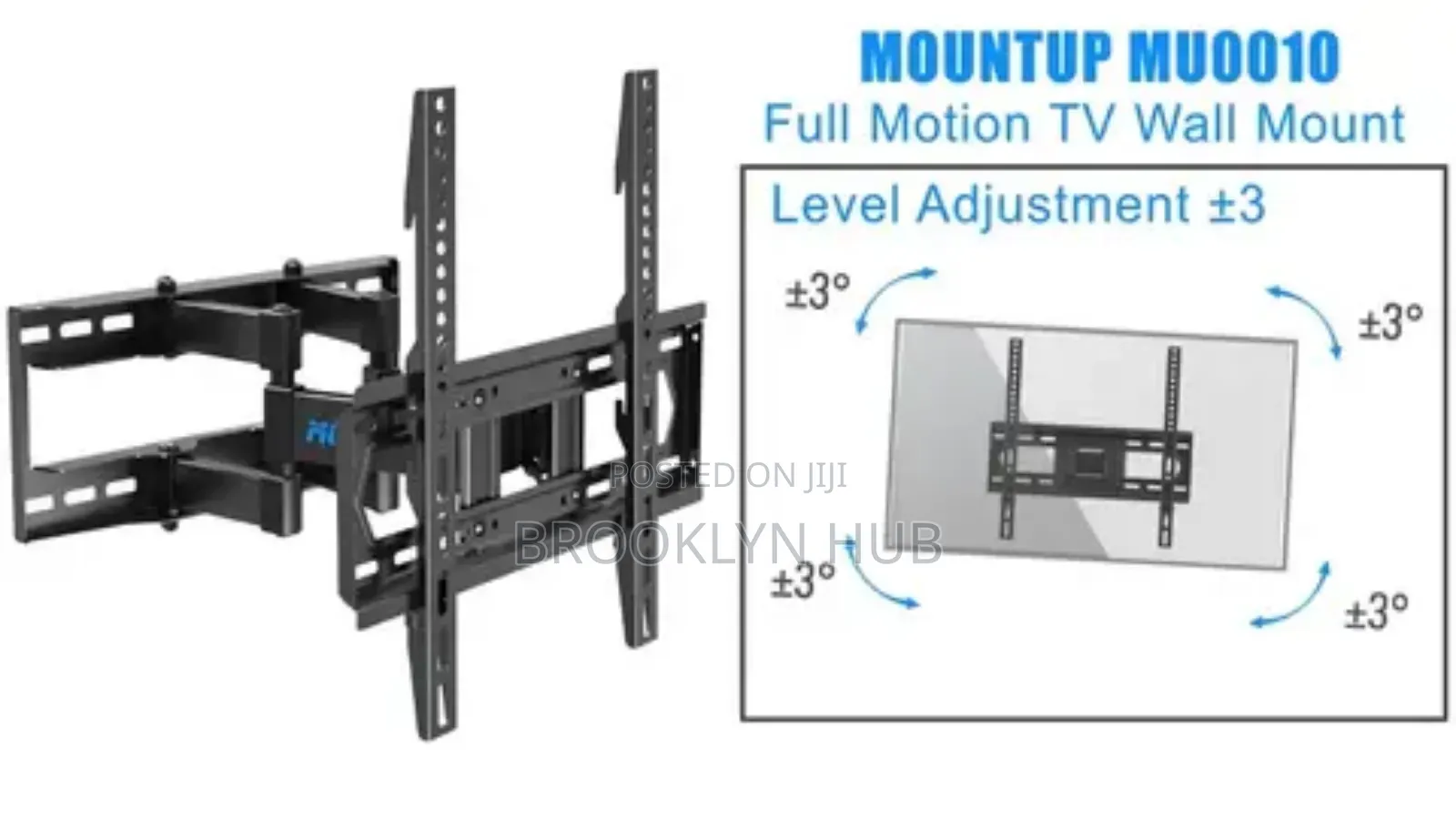 Double Arm ,Blacket Wall Mount for 32-55 Inches Tv