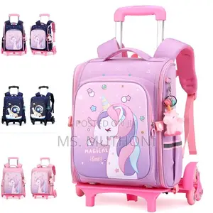 Trolley Kids Detachable School Backpack Bag*