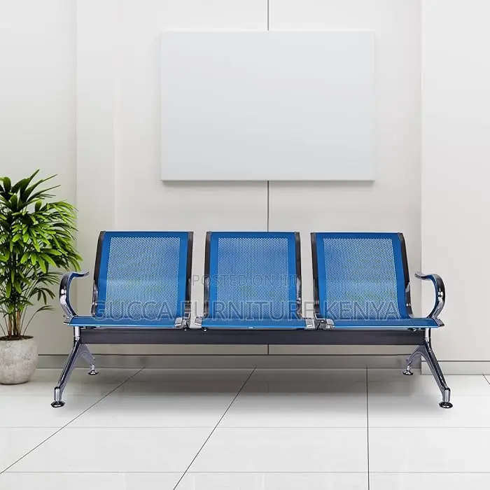 Benches: 3-Seater Hospital Reception Waiting Bench