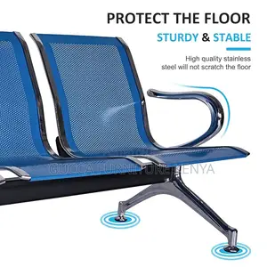 Benches: 3-Seater Hospital Reception Waiting Bench