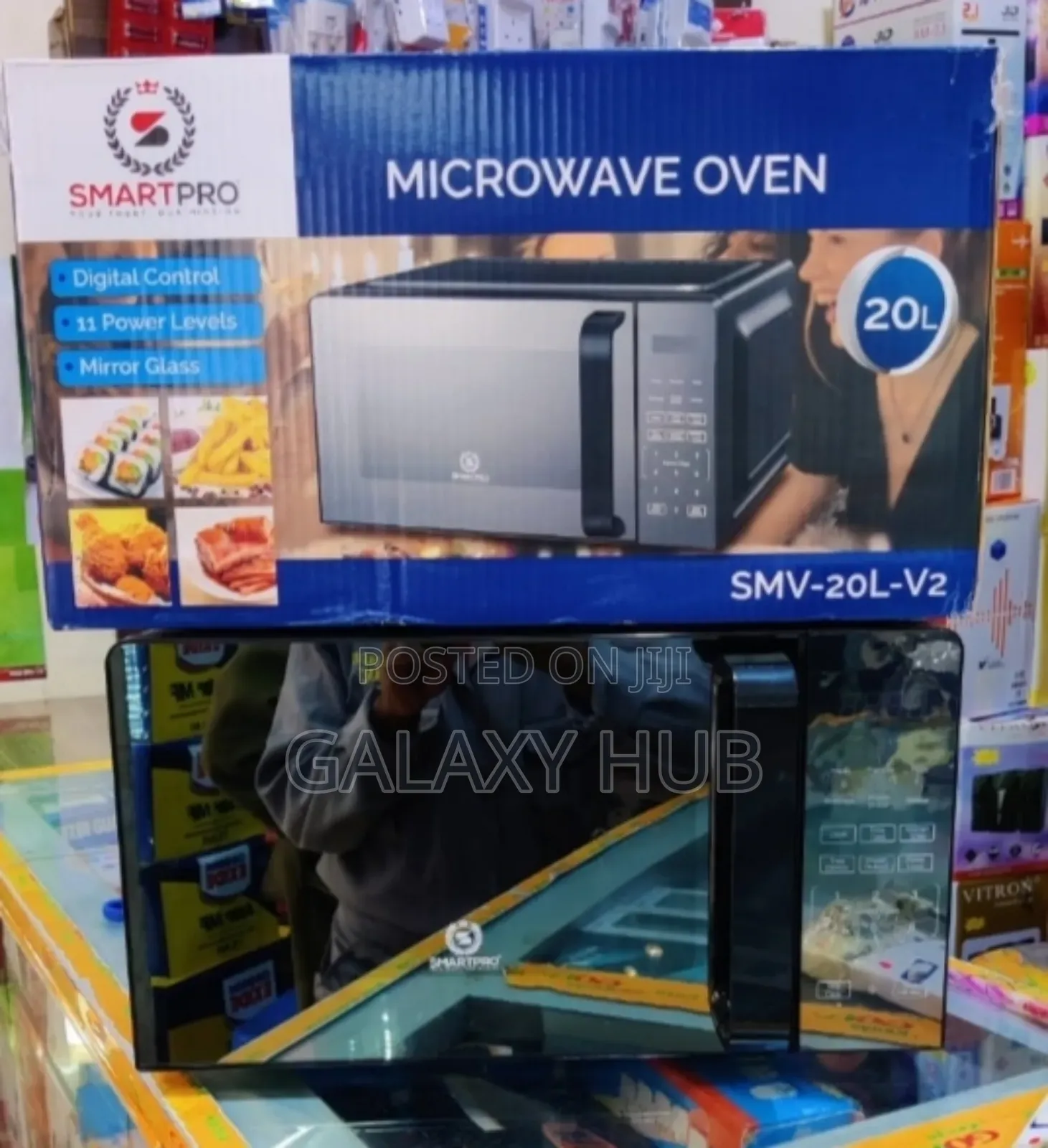 Smartpro 20litres Black Digital Microwave