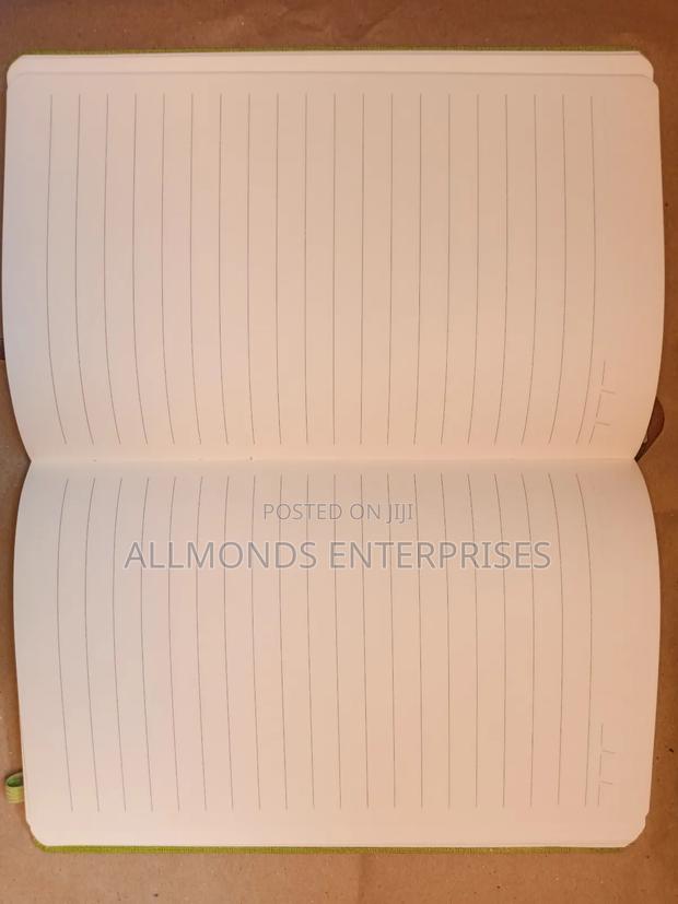 A5 Notebook Soft Leather Green - thumbnail 4