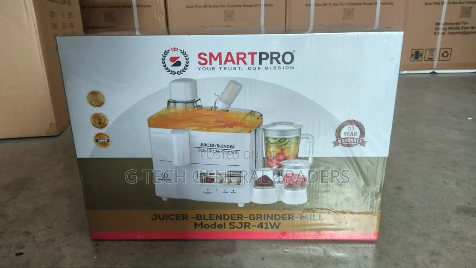Smartpro 4in1 Juicer, Blender,Grinder and Miller Processor