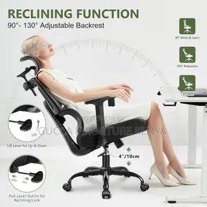 Office Chairs: High Back Reclining Breathable Mesh Chair