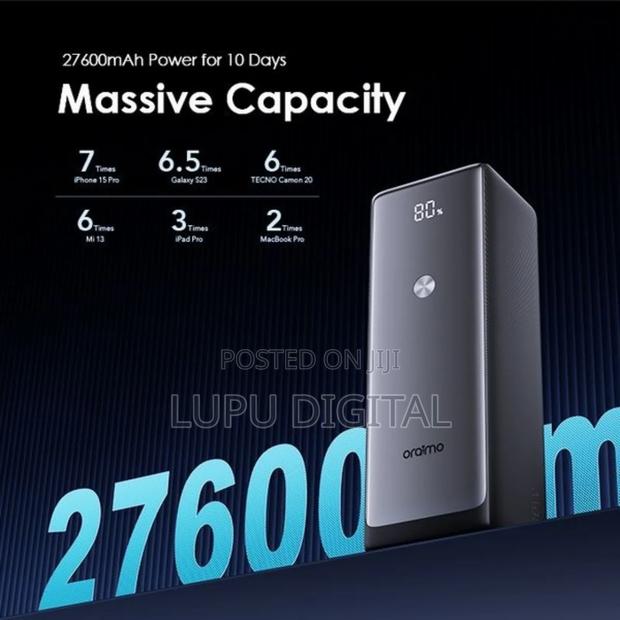 Oraimo Powerjet 27,600mah *130W* Ultra Fast Power Bank