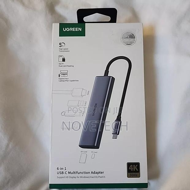 Ugreen 6 in 1 USB-C Multifunction Adapter - New - thumbnail 2