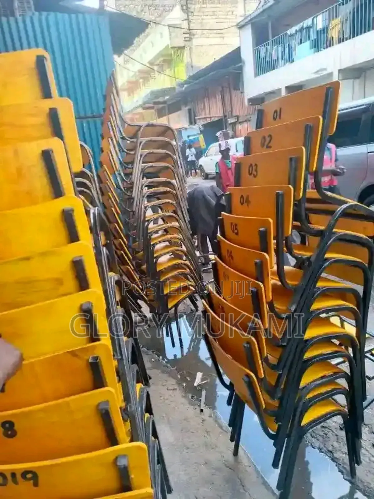 School Chairs Lockers Square Tube