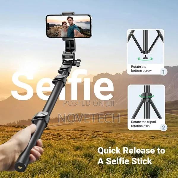 UGREEN Tripod Stand Selfie Stick Bluetooth Remote Filming - thumbnail 2