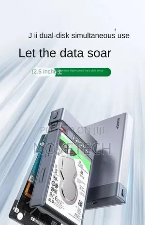 UGREEN 2.5 INCH Dual Bay RAID Harddisk Drive Enclosure - CM