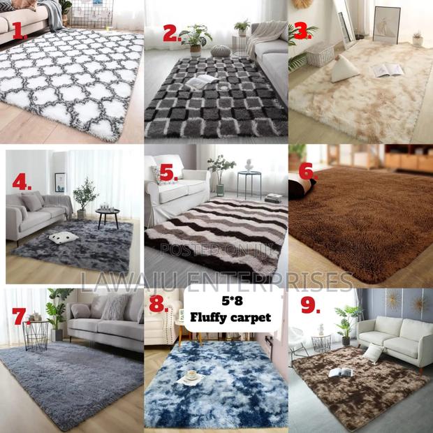 5*8 Fluffy Patched Carpet