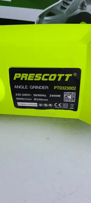 Prescott 2400W 9" Angle Grinder