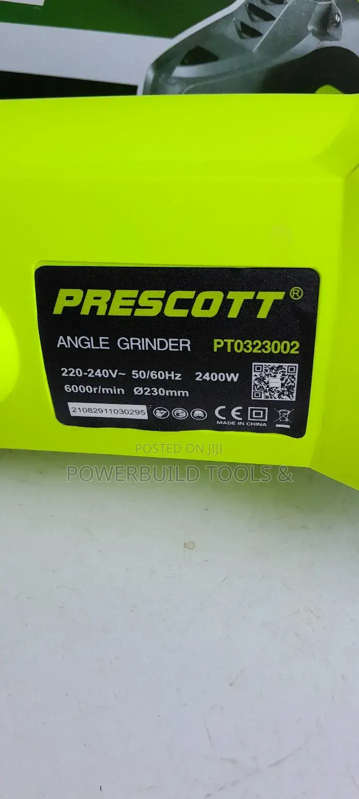 Prescott 2400W 9" Angle Grinder