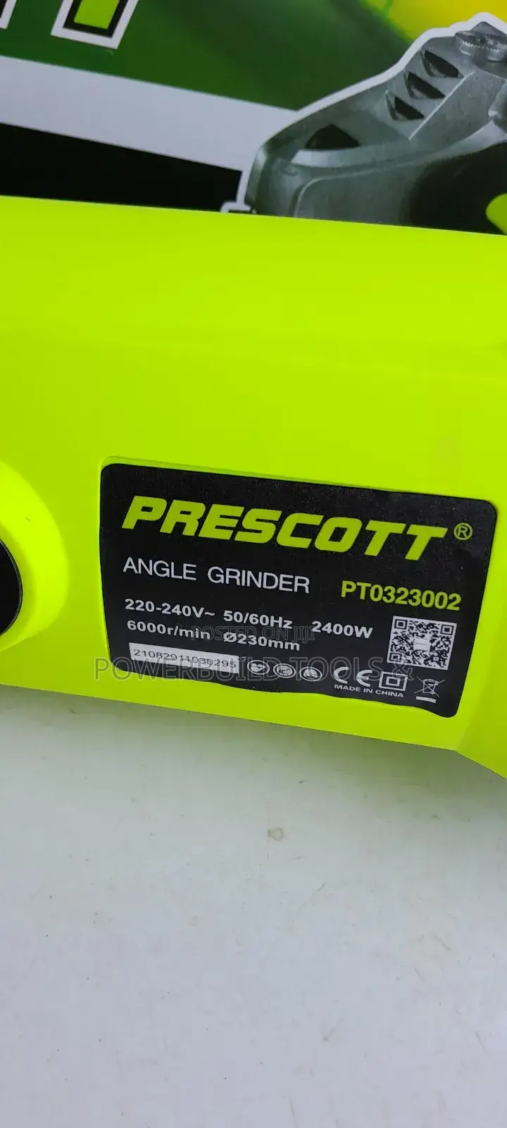 Prescott 2400W 9" Angle Grinder