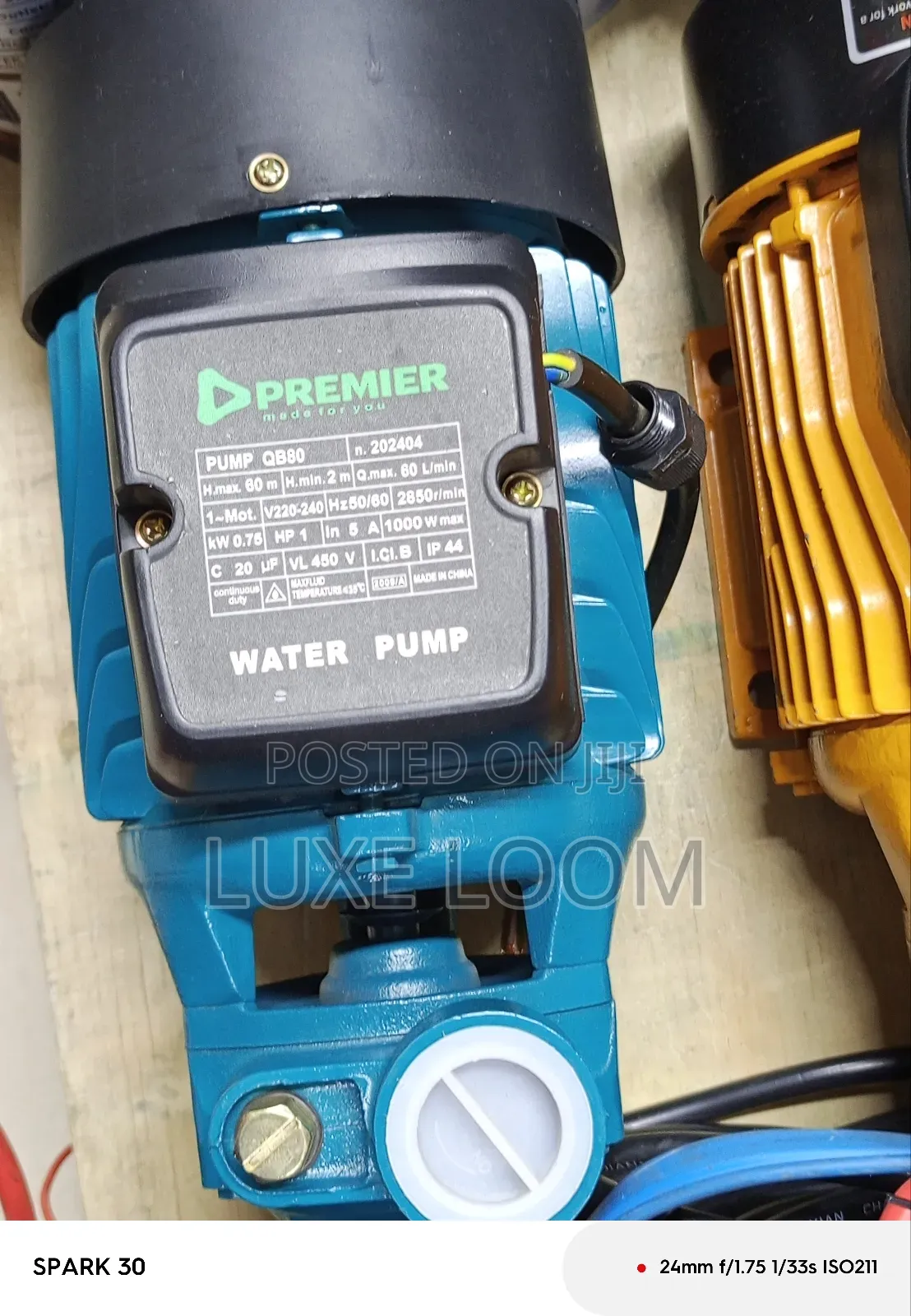 Premier Water Pump/1hp Pump