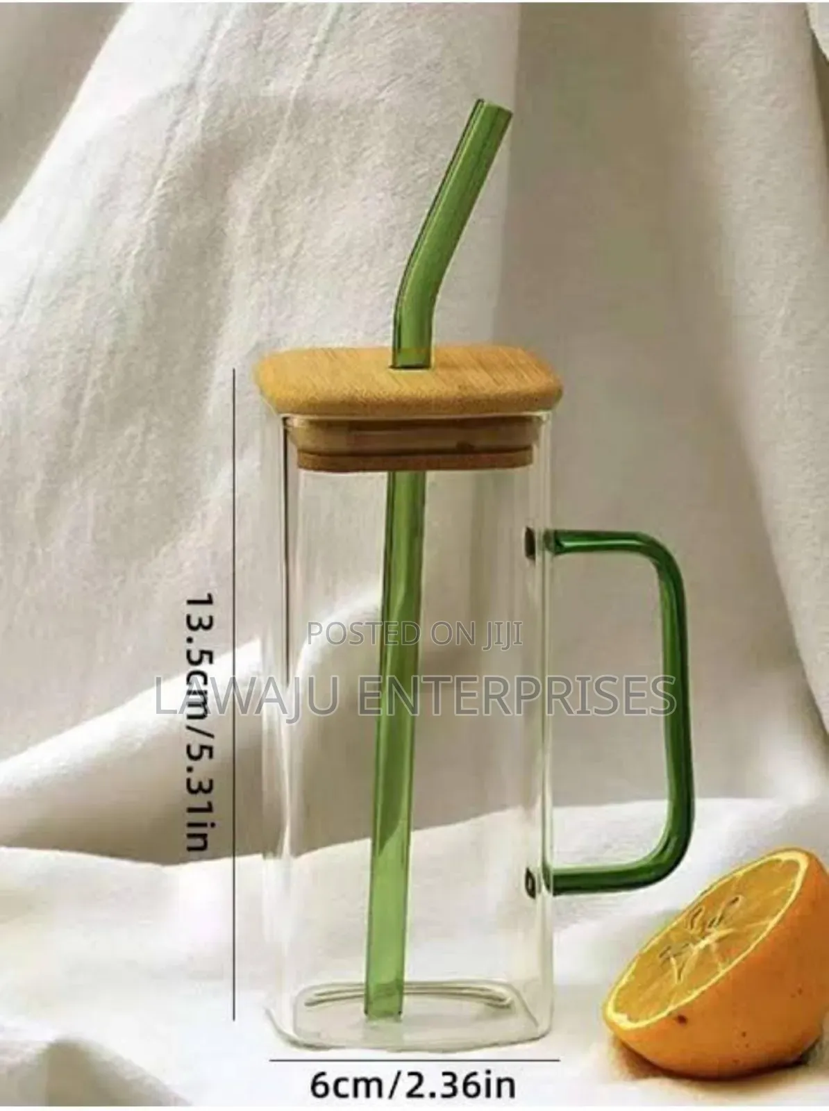 Good Morning Smoothie Glass With Straw