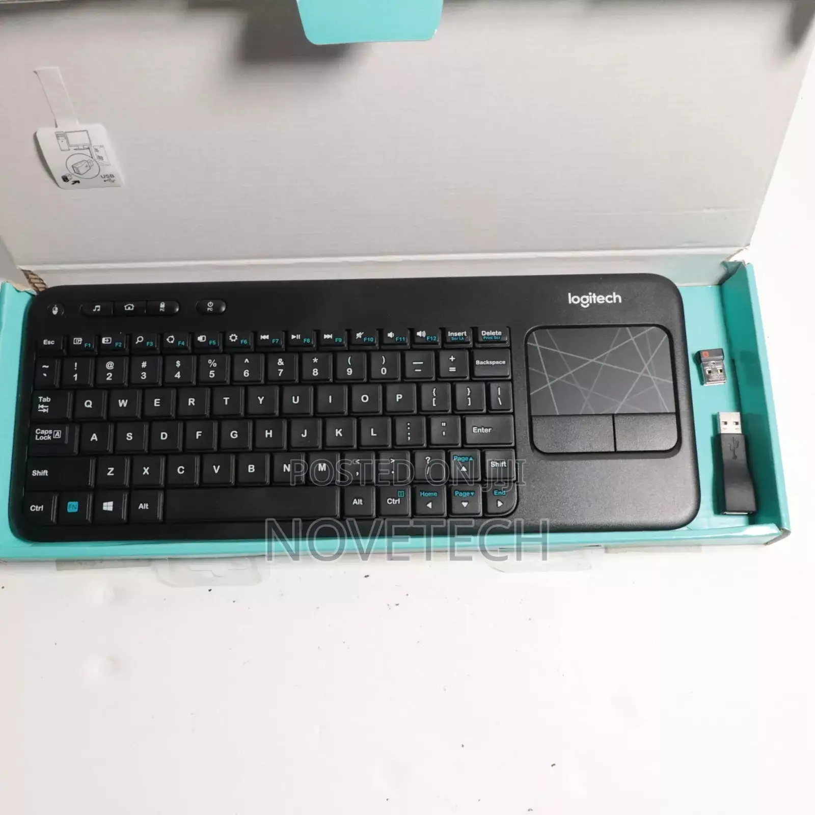 Logitech K400r Wireless Touch Keyboard Touchpad USB DONGLE